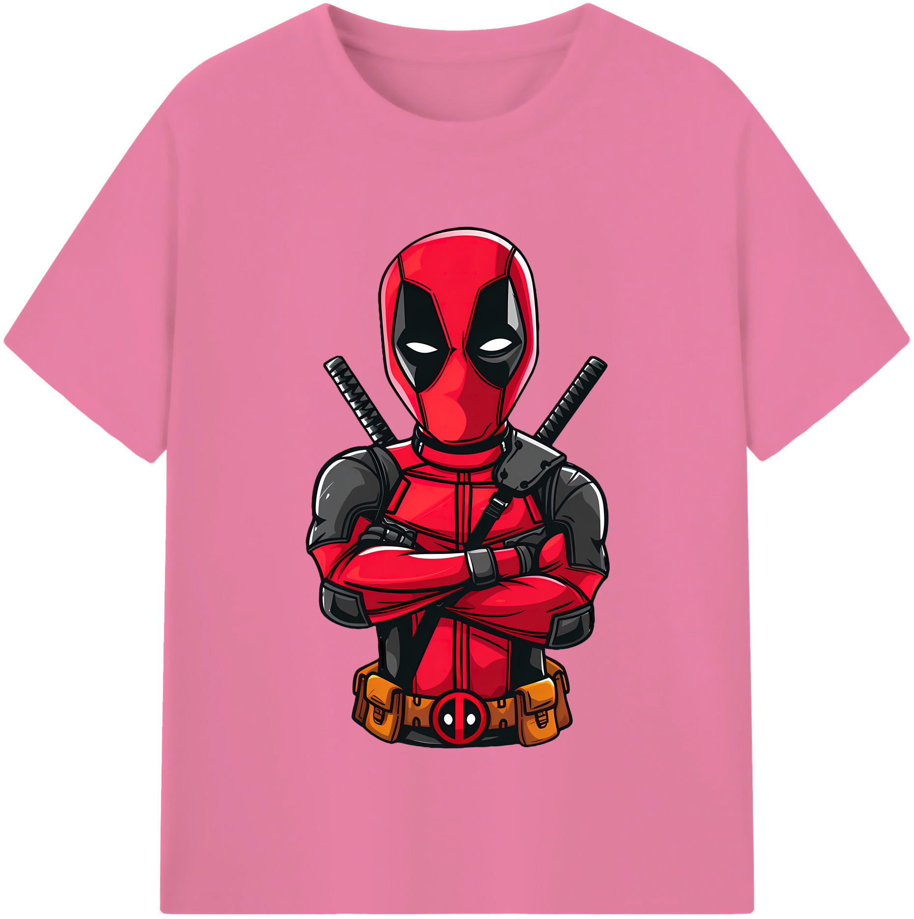 （画像用） Deadpool デッドプール 綿100％半袖Tシャツ（フロントプリント）